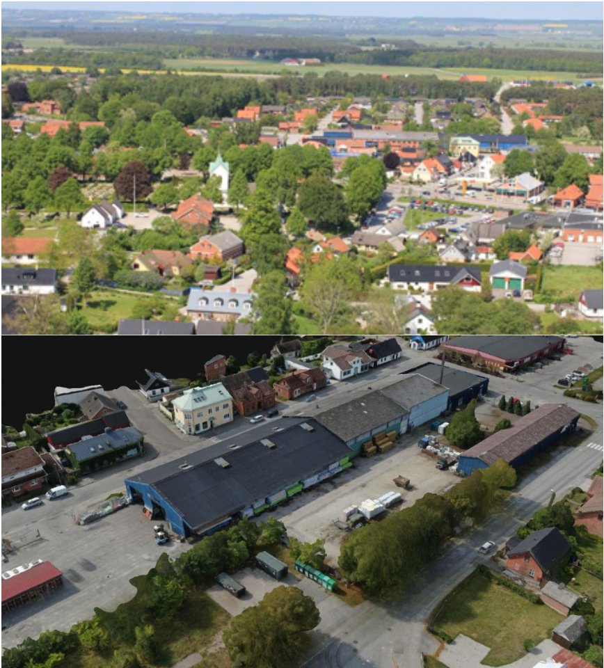 Digital 3D modell Veberöd
